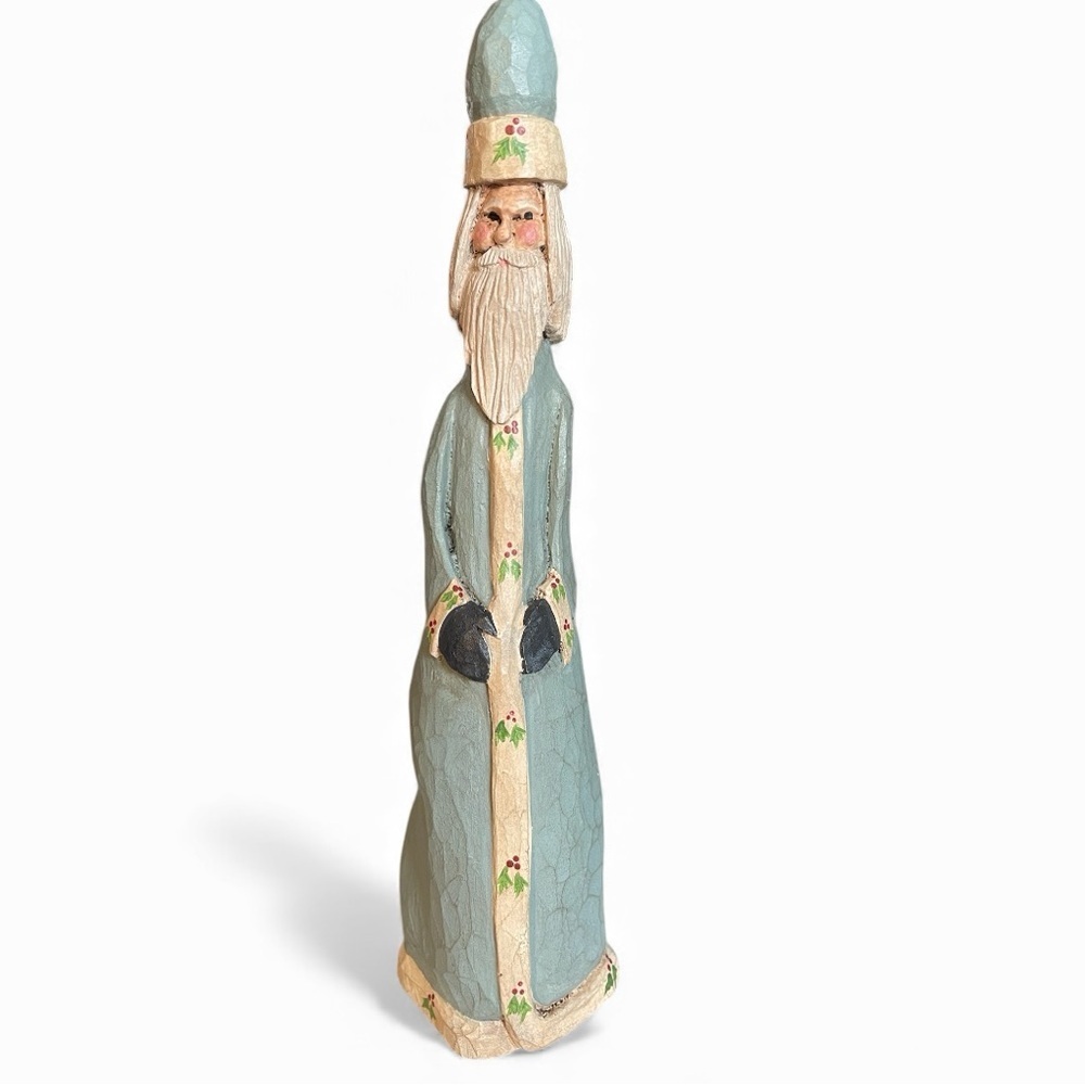 Pencil Santa Claus, resin, folk art